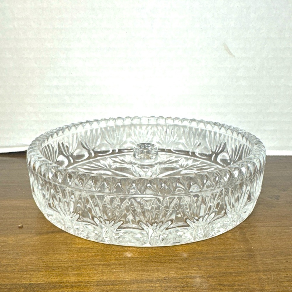 Vintage Princess House Full Lead Crystal Candle Stick Holder Centerpiece